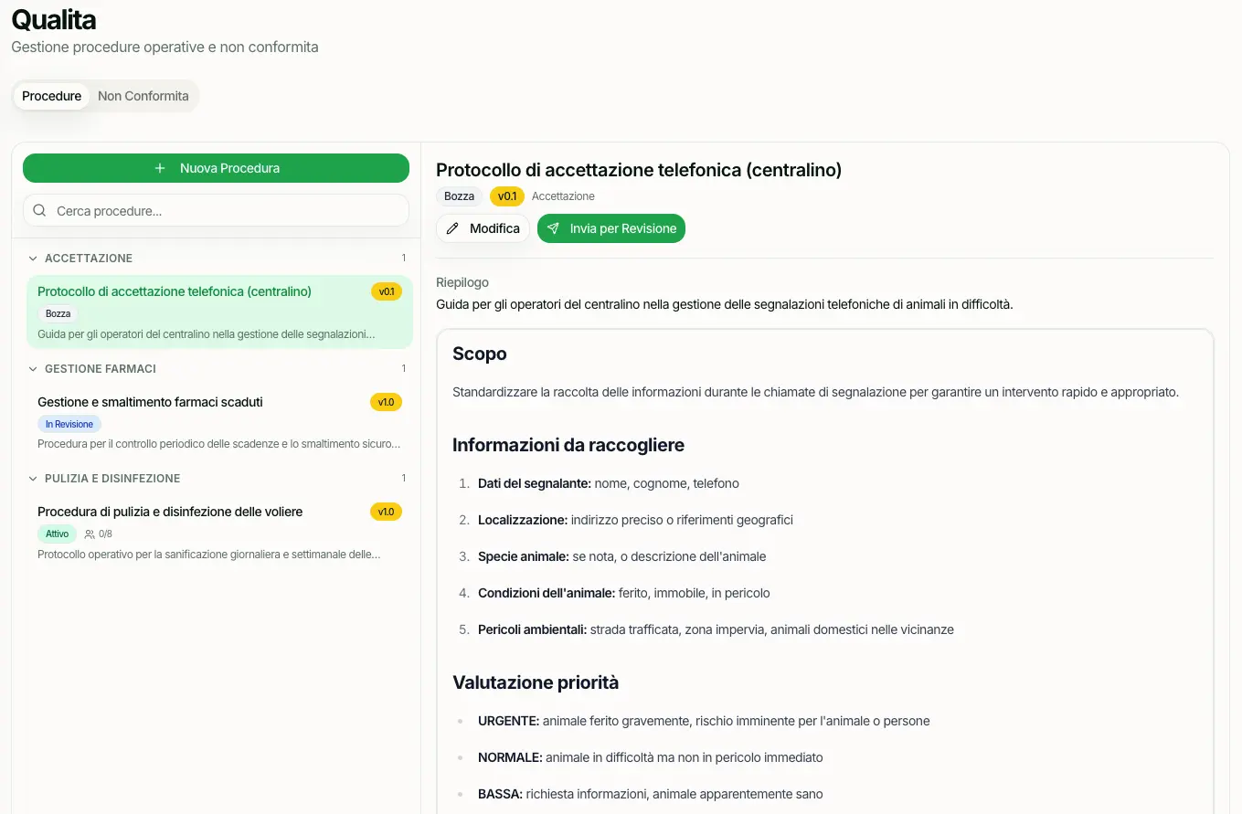 Conformità e qualità